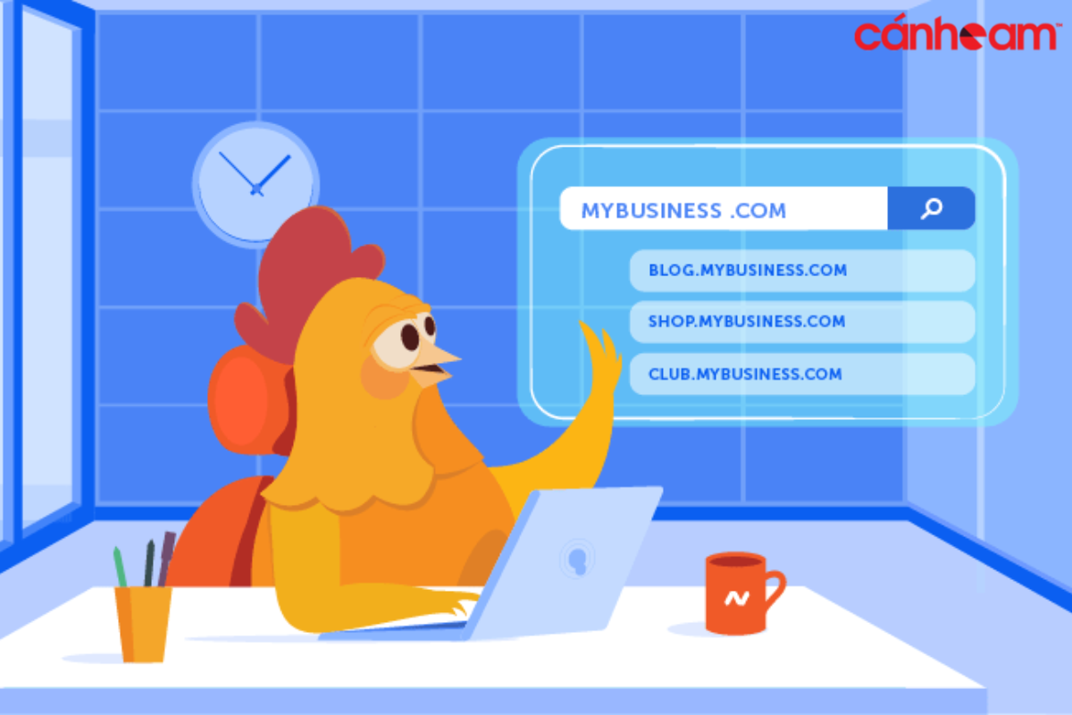 Subdomain là tên miền phụ được tạo từ tên miền chính