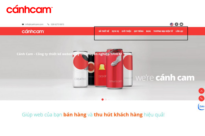 Menu Navigation là một tập hợp các liên kết được tổ chức thành một menu