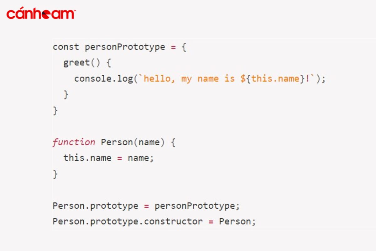 constructor-1 Thiết lập Prototype với constructor