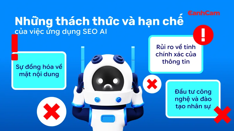 Những thách thức và hạn chế của việc ứng dụng SEO AI